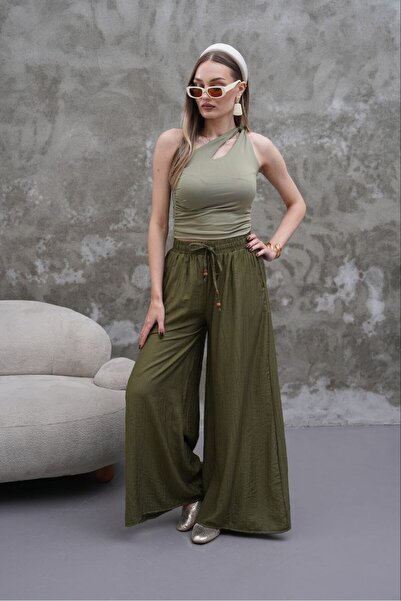 RAWEA FASHİON KADIN MODAL KUMAŞ ETEK PANTOLON