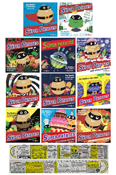 Alfa Yayınları Süper Patates 11 Kitap Set + Mat. Öğreten Cetvel