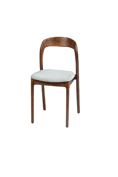 rexa Solid Wood Dining Chair Home Study Conference Back Chair Log Style Casual Coffee Restaurant Chair