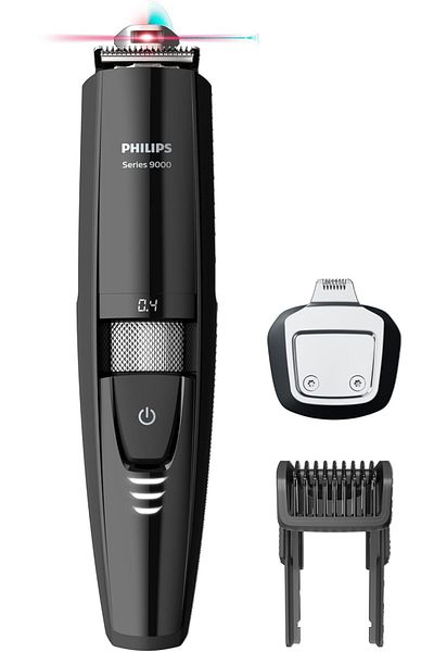 Philips Series 9000 Laser Guided Beard & Stubble Trimmer for Precise Symmetrical Beards - BT9299/13