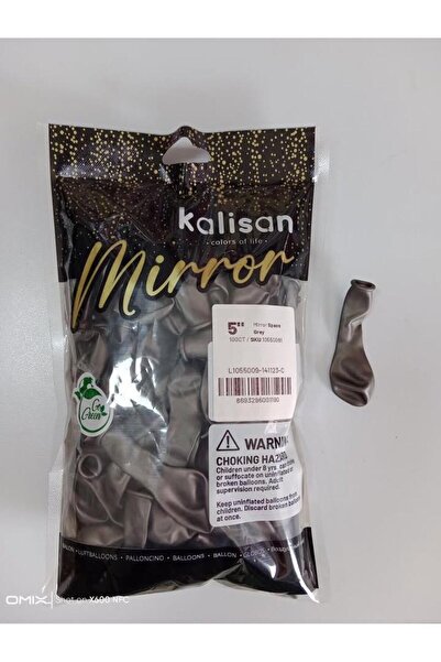 Parti Düşleri 5 Inch Chrome Balloon Spacegrey (Space Gray) 100 Pcs