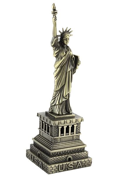 Generic Statue of Liberty Metal Figurine NYC Landmark Home Decor, Handmade Souvenir & Gift