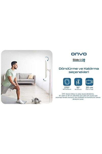 ONVO 32" Dokunmatik 32OVM6000 Ev Ofis Tipi Hareketli 6GB RAM -64GB ROM- Videowall Cihazı Bataryalı B
