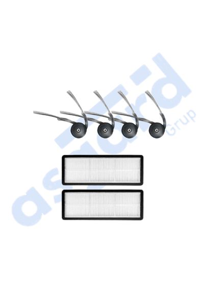 Asgard Grup Roborock Qrevo Curv Compatible 4 Side Brushes 2 Filters