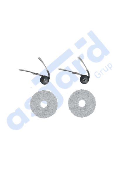 Asgard Grup Roborock Qrevo Curv Compatible 2 Side Brushes 2 Mops