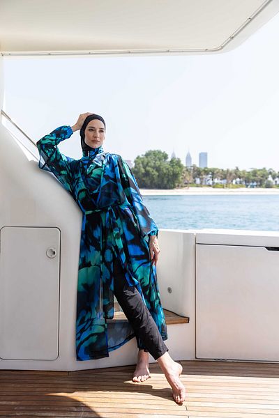 Tesse Crop Look Καπέλο Hijab Μαγιό