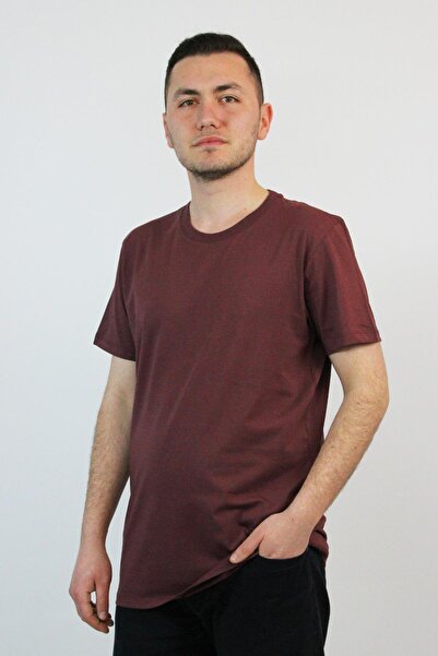 yakamor Ανδρικό μπλουζάκι με λαιμόκοψη από χτενισμένο βαμβάκι