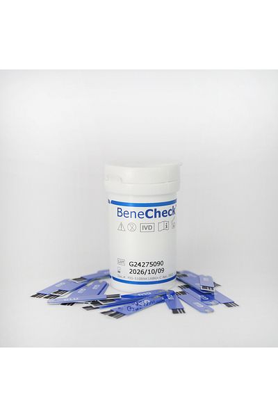 BeneCheck BK6-G Blood Glucose Test strips 2*25/Box