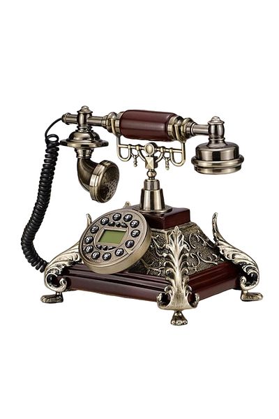 Generic Vintage European-Style Retro Landline Phone – Antique Corded Telephone for Home, Office, Cafe