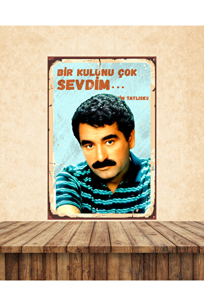 hazalshop İbrahim Tatlıses Temalı 1 Adet 20 x 30 MDF Duvar Tablosu Set 01012