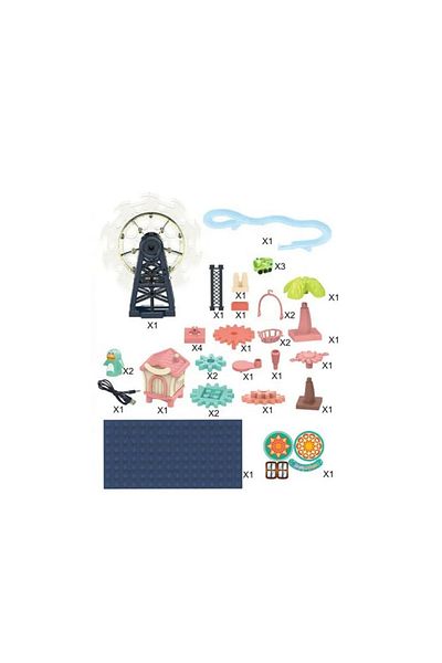 rexa Educational Toys for Children Building Block Track Gear