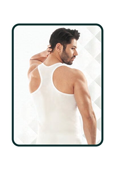 ERŞAH Erkek Beyaz Likralı Sporcu Atler 502