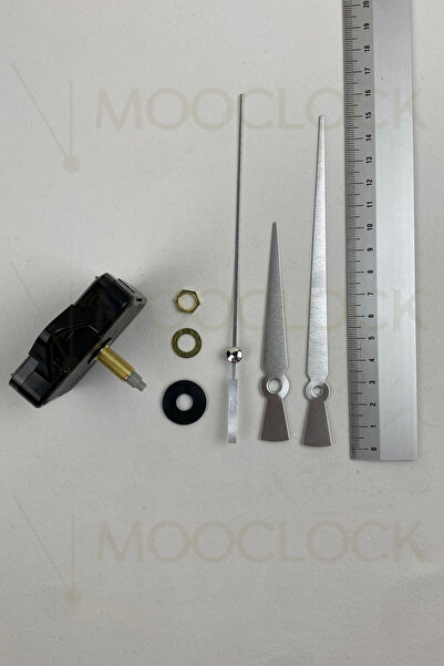 MOOCLOCK Saat Makinesi, Akar Sessiz Duvar Saati Mekanizması, 22 MM şaft, Akre...