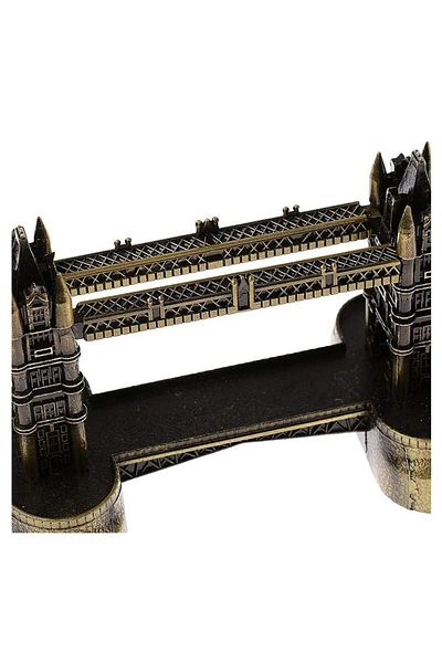 Generic Retro Bronze London Tower Bridge Model – Mini Landmark Sculpture for Home, Office & Souvenir Gift