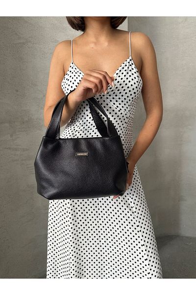 DERKON Vera Model Genuine Leather Women's Bag Black