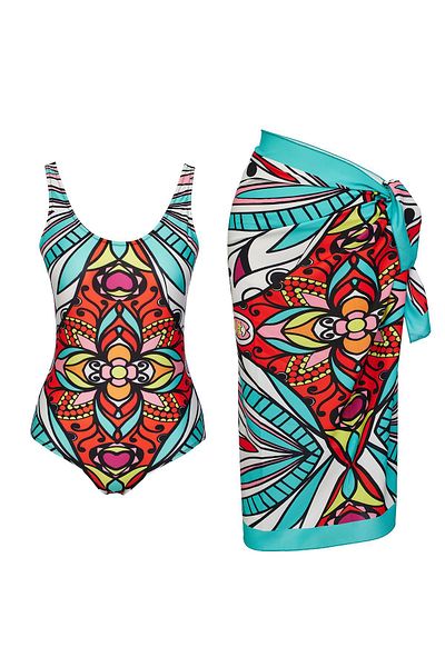 SAILOR moda Pareolu Crew Neck Swimsuit