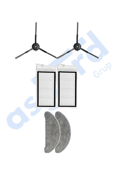 Asgard Grup Roidmi Eve - Compatibil cu Eve Plus 2 perii laterale 2 filtre 2 m...