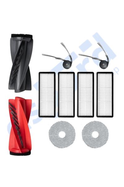 Asgard Grup Roborock Qrevo Curv Compatible 1 Main Brush 2 Side Brushes 4 Filters 2 Mops