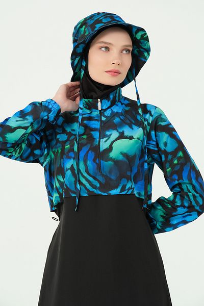 Tesse Crop Look Καπέλο Hijab Μαγιό