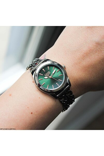MICHAEL TOMMY Mt325001Lgryy03 Women's Wrist Watch with Steel Band
