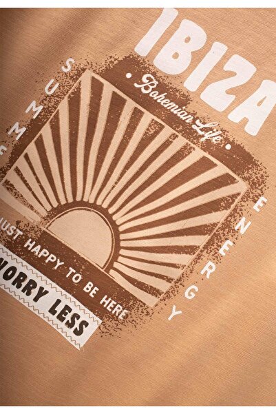 Cigit Μπλουζάκι Ibiza με στάμπα Camel 8-12 ετών