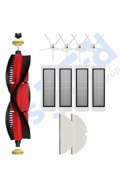 Asgard Grup Roborock S50 – S55 –S5 Max – S6 – S6 Maxv Compatible 1 Main Brush 4 Side Brushes 4 Filters 2 Mops