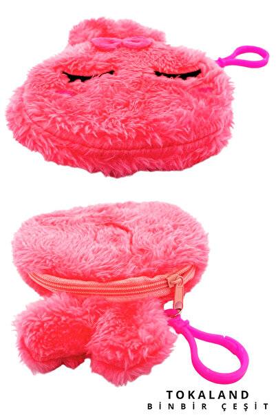 TOKALAND Cüzdanlı Anahtarlık,Para Kesesi,Çanta Süsü,Charmlı Çanta Süsü,Peluş ...