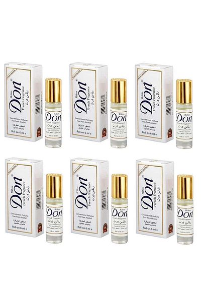 DonDon Reefs Don 6-Piece Concentrated Alcohol-Free Roll-On Perfume - 6x6ml