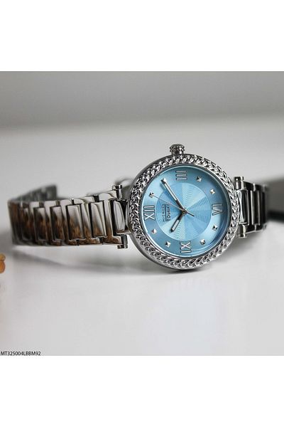 MICHAEL TOMMY Mt325004Lbbm92 Women's Wrist Watch with Steel Band