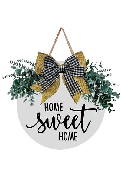 Generic Home Sweet Home Rustic Wooden Wall Hanging – Farmhouse Wall Art for Living Room, Bedroom, Entryway