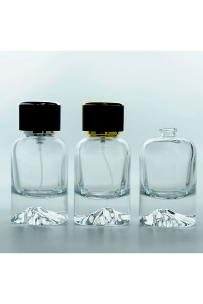 FERDEN FERDA 20 ADET BOŞ CAM PARFÜM ŞİŞE, 50 ML, KARE MOUNT (DAĞ) MODEL, ŞEFF...