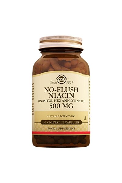 Solgar No Flush Niacin 500 mg 50 Kapsül