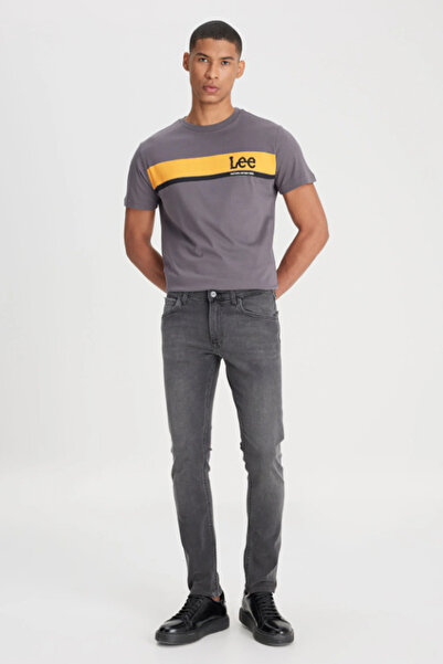 Lee L211034003 Antrasit Erkek Luke Slim Fit Dar Kesim Normal Bel Daralan Paça...