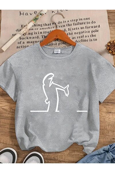 WOODROFFE تي شيرت نسائي برقبة دائرية مطبوع عليه By Curious مقاس كبير