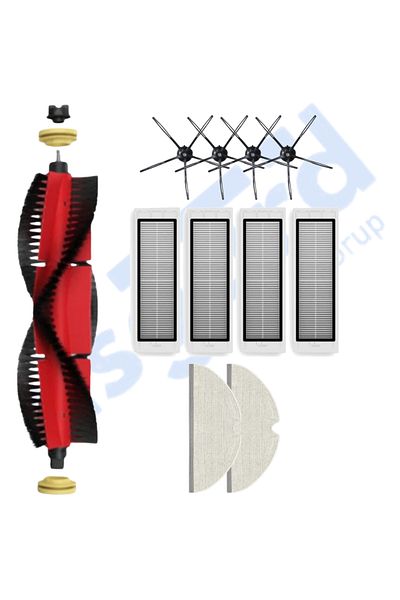 Asgard Grup Roborock S50 – S55 –S5 Max – S6 – S6 Maxv Compatible 1 Main Brush 4 Side Brushes 4 Filters 2 Mops