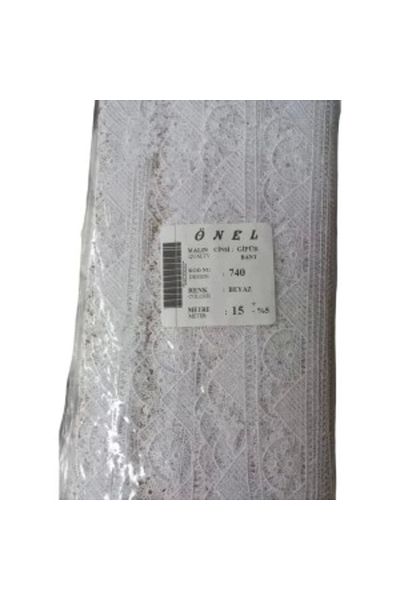 STOREMAX Lace Polyester Guipure Tape White 15 Meters Width 5 cm On-740-B