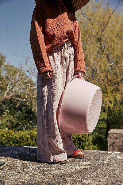 Cigit Organik Müslin Kız Pantolon 8-12 Yaş Bakır