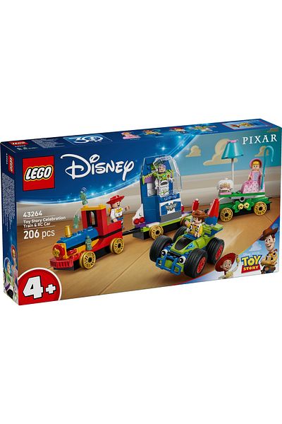 LEGO Set LEGO Disney - Tren aniversar şi maşina RC din Toy Story (43264)