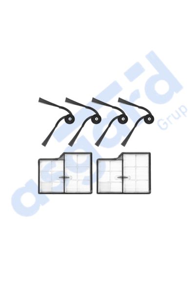 Asgard Grup Roborock Saros 10- Saros 10R Compatible 4 Side Brushes 2 Filters