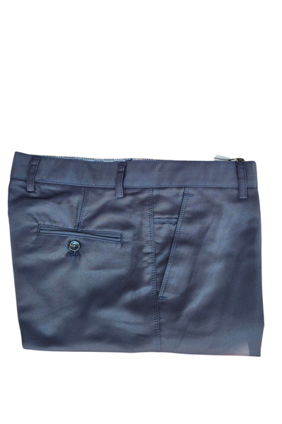 DostumGiyim Pantaloni clasici din in maro pentru bărbați, mărime mare, croial...