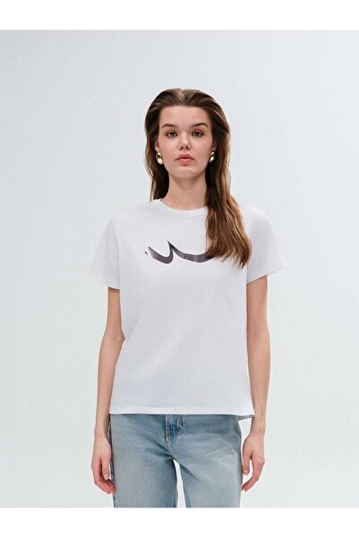 Ltb Сірий футболка з коротким рукавом Regular White T-shirt