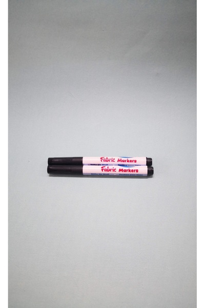 FABRIC Siyah Tekstil Kalemi Kumaş Tişört Boyama T-shirt Marker (2 Adet)
