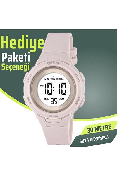 captiva 30 Meters Water Resistant Alarm and Stopwatch Featured Wristwatch