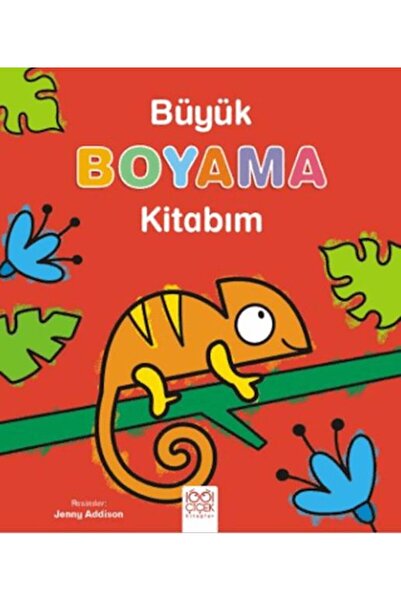 1001 Çiçek Kitaplar Büyük Boyama Kitabım
