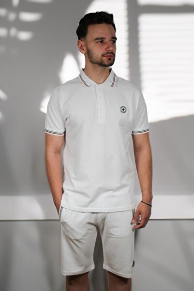 PARAGOOSE Set PIPELINE Tricou Polo cu maneca scurta Sort pentru Barbati ALB