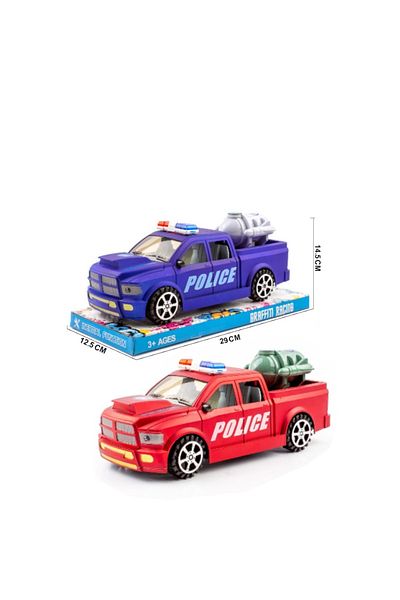 rexa Police Pickup Truck/ With Tank Car toy for Kids