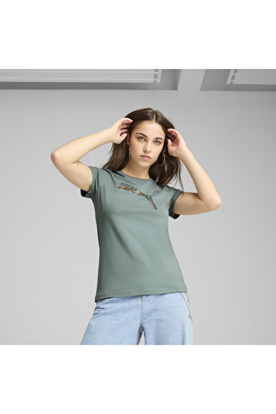 Puma Graphics Floral Green T-Shirt Women 68508130