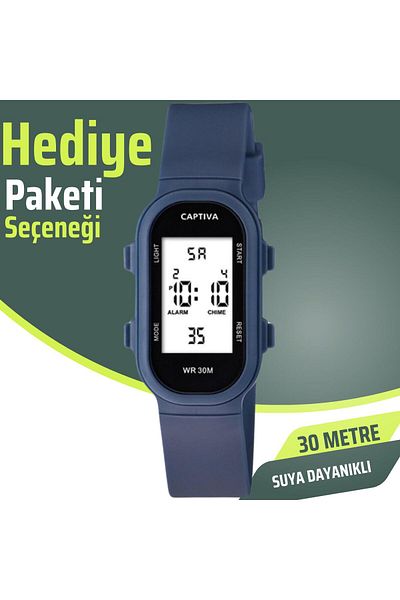 captiva 30 Meters Water Resistant Alarm and Stopwatch Featured Wristwatch