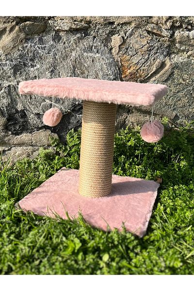 ROYKA Cat Scratching Square 34 cm Soft Fabric with Table