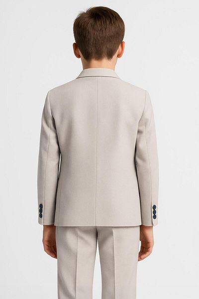 SIRRI Boy's 5 Piece Modern Cut Suit (Age 2-13)